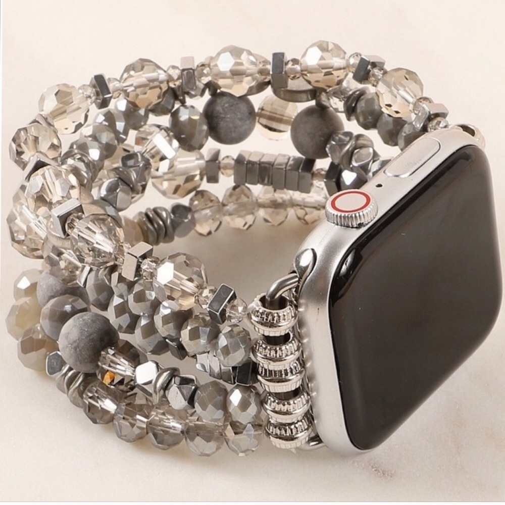 Silver Apple Watch Replacement Strap Silver Plated - image 1